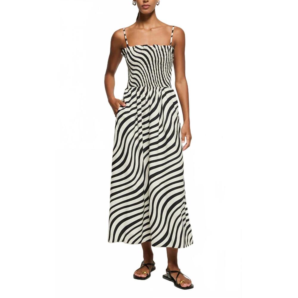 NEW NATION LTD sibelle smocked dress in swirl print